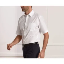 Chemise Blanche En Coton - Poche Poitrine - ALBERT MC -Magasin De Bexley 00530004 albertmc blanc 4