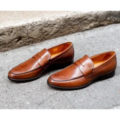 Mocassin Homme Cuir Chocolat - DAVIES -Magasin De Bexley 00563008 davies chocolat 10
