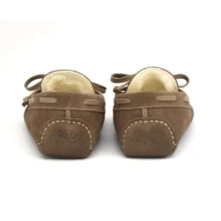 Chaussons Homme Croûte De Velours Taupe -Magasin De Bexley 0056501g chaussons doubles laine veritable velours taupe 4