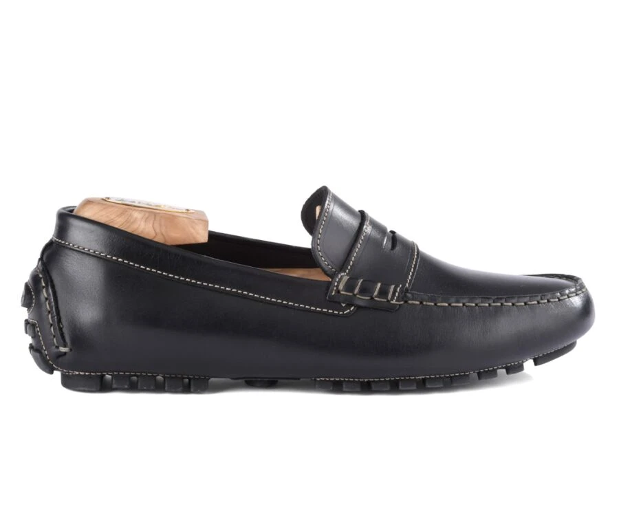 Mocassin été Homme Cuir Noir - FERGUSON 3 Mocassin été Homme Cuir Noir - FERGUSON