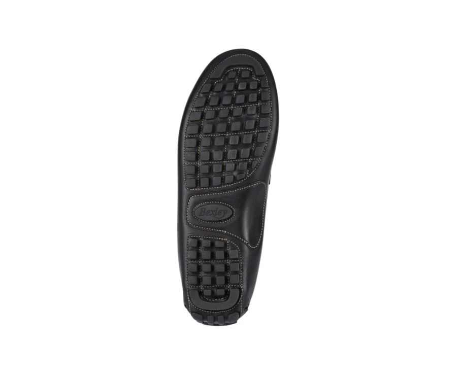Mocassin été Homme Cuir Noir - FERGUSON 7 Mocassin été Homme Cuir Noir - FERGUSON – Image 5