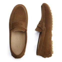 Mocassin été Homme Velours Caramel - FERGUSON 10 Mocassin été Homme Velours Caramel - FERGUSON -Magasin De Bexley 00567010 ferguson velours caramel 3