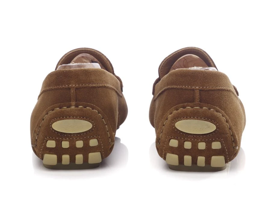 Mocassin été Homme Velours Caramel - FERGUSON 6 Mocassin été Homme Velours Caramel - FERGUSON – Image 4