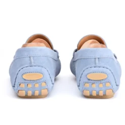 Mocassin été Homme Cuir Velours Bleu Ciel - FERGUSON 11 Mocassin été Homme Cuir Velours Bleu Ciel - FERGUSON -Magasin De Bexley 00567029 ferguson velours bleu ciel 4