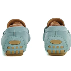 Mocassin été Homme Velours Vert Menthe - FERGUSON -Magasin De Bexley 0056702s ferguson velours vert menthe 4