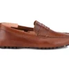 Mocassin été Homme Cuir Châtaigne Foncé - FERGUSON -Magasin De Bexley 0056703j ferguson chataigne fonce 2