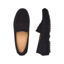 Mocassin été Homme Cuir Velours Marine - FERGUSON -Magasin De Bexley 00567048 ferguson velours marine ii 3