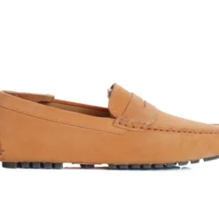 Mocassin été Homme Velours Mandarine - FERGUSON
