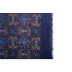 Écharpe Laine Motif Cachemire Bleu Et Kaki -Magasin De Bexley 006190cn echarpes laine motif cachemire bleu et kaki 2