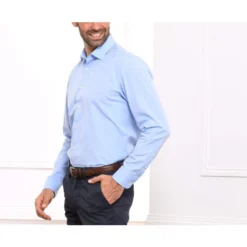 Chemise Bleue 100% Coton - Col Français - MAXIME CLASSIC -Magasin De Bexley 00681006 maximeclassic bleu 4