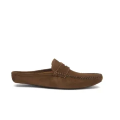 Chaussons Mules Homme Velours Chamois