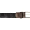 Ceinture Tressée Homme Coton Navy - NORWOOD SILVER