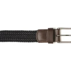 Ceinture Tressée Homme Coton Navy - NORWOOD SILVER