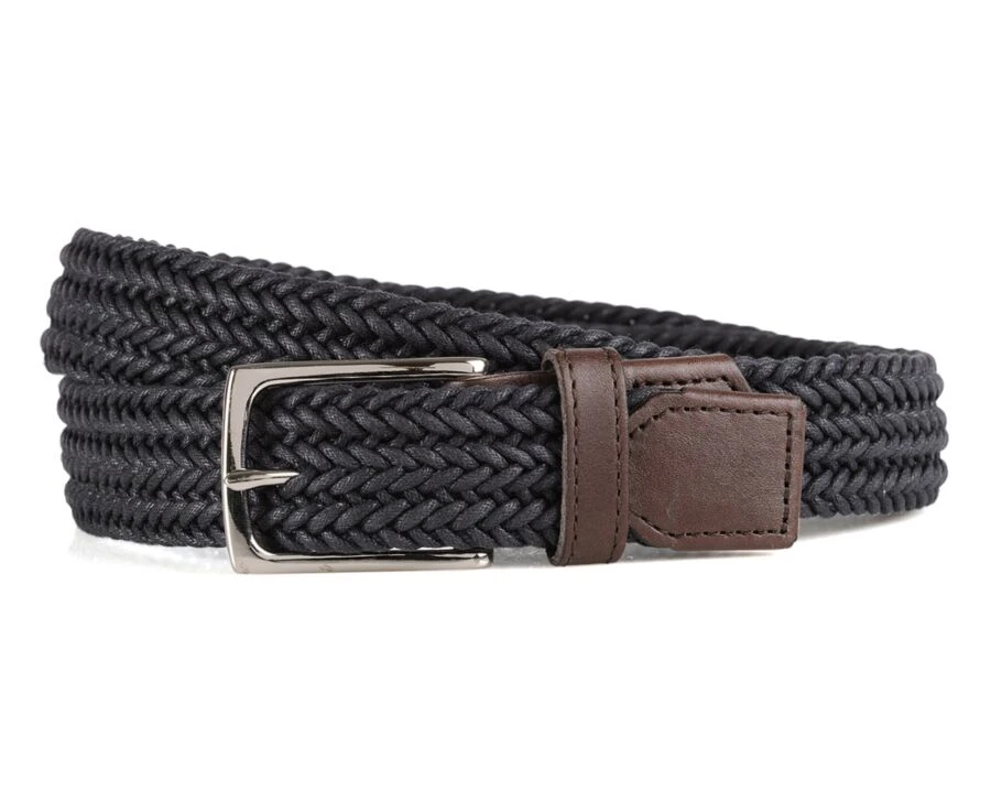 Ceinture Tressée Homme Coton Navy - NORWOOD SILVER 4 Ceinture Tressée Homme Coton Navy - NORWOOD SILVER – Image 2