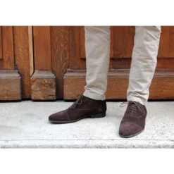 Richelieu Homme Velours Brun Semelle Gomme - LENNOX GOMME URBAN 11 Richelieu Homme Velours Brun Semelle Gomme - LENNOX GOMME URBAN -Magasin De Bexley 0074200y lennoxgommeurban velours brun 6