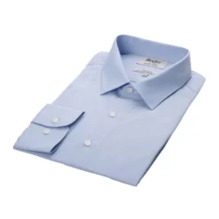 Chemise Bleu Coton - Col Français - LOUIS CLASSIC -Magasin De Bexley 00745006 louis classic bleu 5 bis