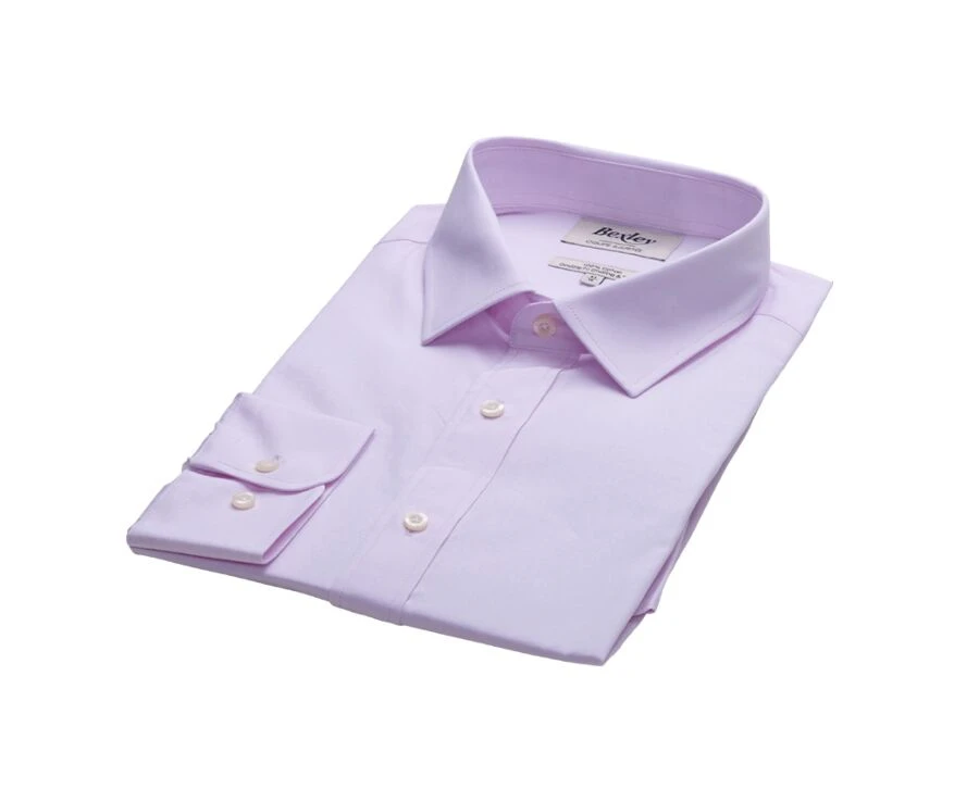Chemise Rose Pâle Coton - Col Français - LOUIS CLASSIC 4 Chemise Rose Pâle Coton - Col Français - LOUIS CLASSIC – Image 2