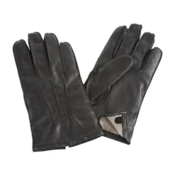 Gants Homme En Cuir D'agneau Noir