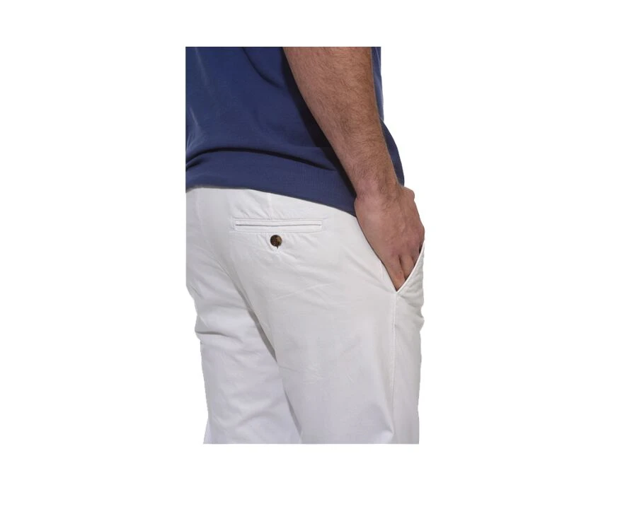 Pantalon Chino Homme Blanc - KYRK 6 Pantalon Chino Homme Blanc - KYRK – Image 4