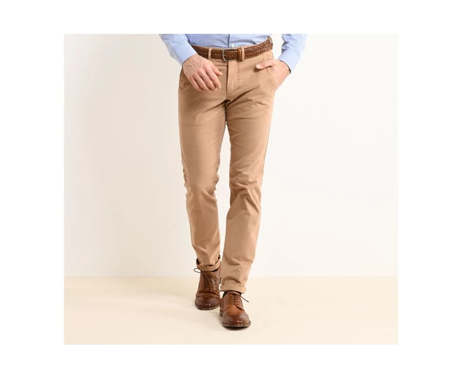Pantalon Chino Homme Camel - KYRK 3 Pantalon Chino Homme Camel - KYRK