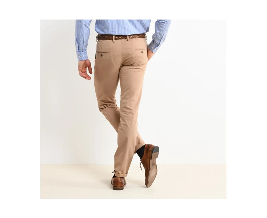 Pantalon Chino Homme Camel - KYRK 4 Pantalon Chino Homme Camel - KYRK – Image 2