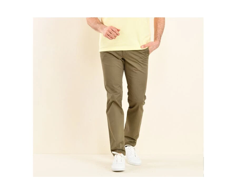 Pantalon Chino Homme Olive Foncé - KYRK 3 Pantalon Chino Homme Olive Foncé - KYRK