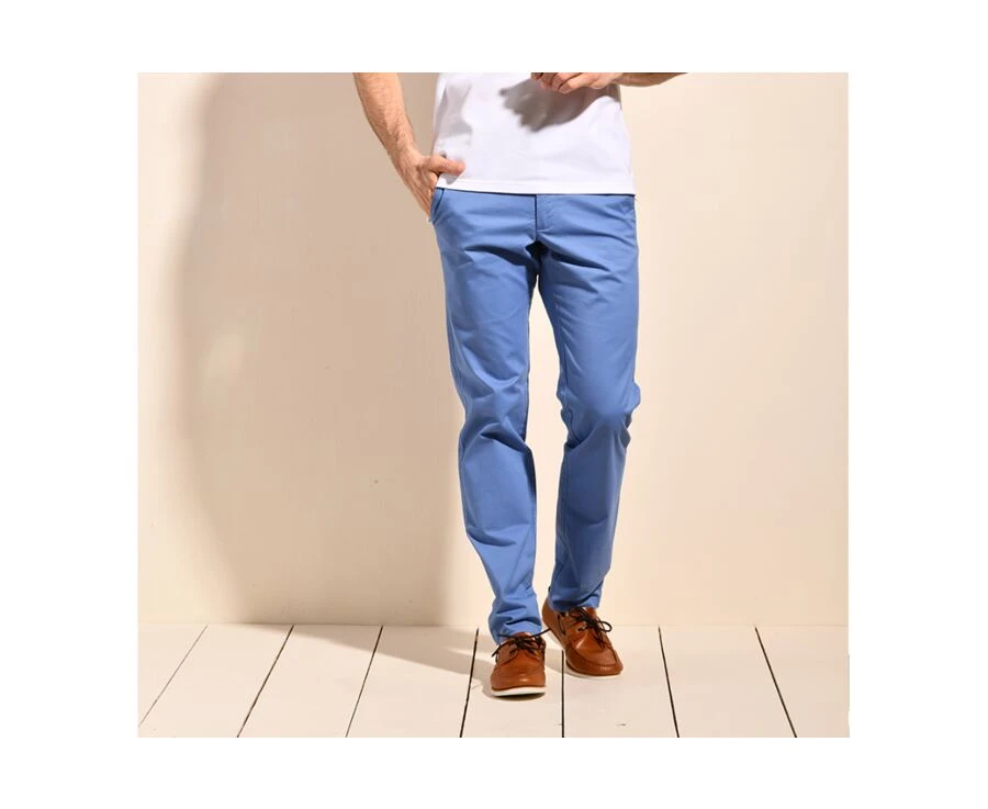 Pantalon Chino Homme Bleu Moyen II - KYRK 3 Pantalon Chino Homme Bleu Moyen II - KYRK