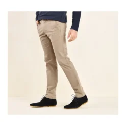 Pantalon Chino Homme Taupe Clair - KYRK -Magasin De Bexley 0082209s kyrk taupe clair 2