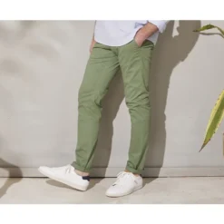 Pantalon Chino Homme Vert Sauge - KYRK -Magasin De Bexley 0082209t kyrk vert sauge 3
