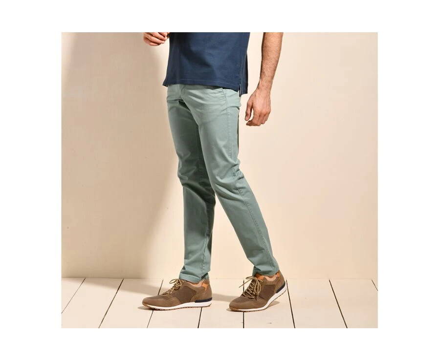 Pantalon Chino Homme Vert Givré - KYRK 4 Pantalon Chino Homme Vert Givré - KYRK – Image 2