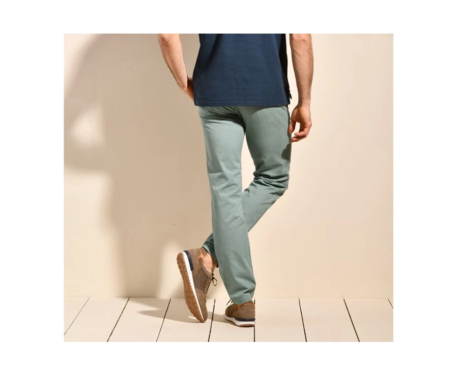 Pantalon Chino Homme Vert Givré - KYRK 5 Pantalon Chino Homme Vert Givré - KYRK – Image 3