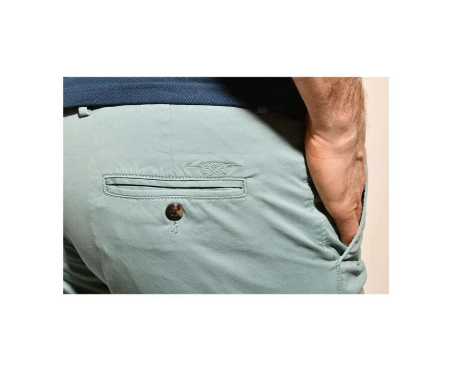 Pantalon Chino Homme Vert Givré - KYRK 6 Pantalon Chino Homme Vert Givré - KYRK – Image 4