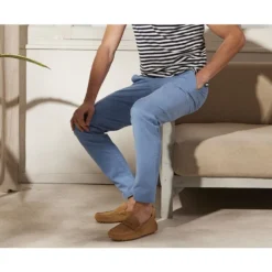 Pantalon Chino Homme Bleu Givré - KYRK -Magasin De Bexley 008220ay kyrk bleu givre 3