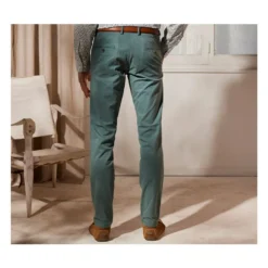 Pantalon Chino Homme Vert Pin - KYRK -Magasin De Bexley 008220az kyrk vert pin 2