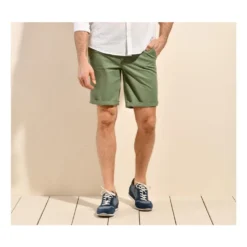 Bermuda Chino Homme Vert Sauge - BARRY
