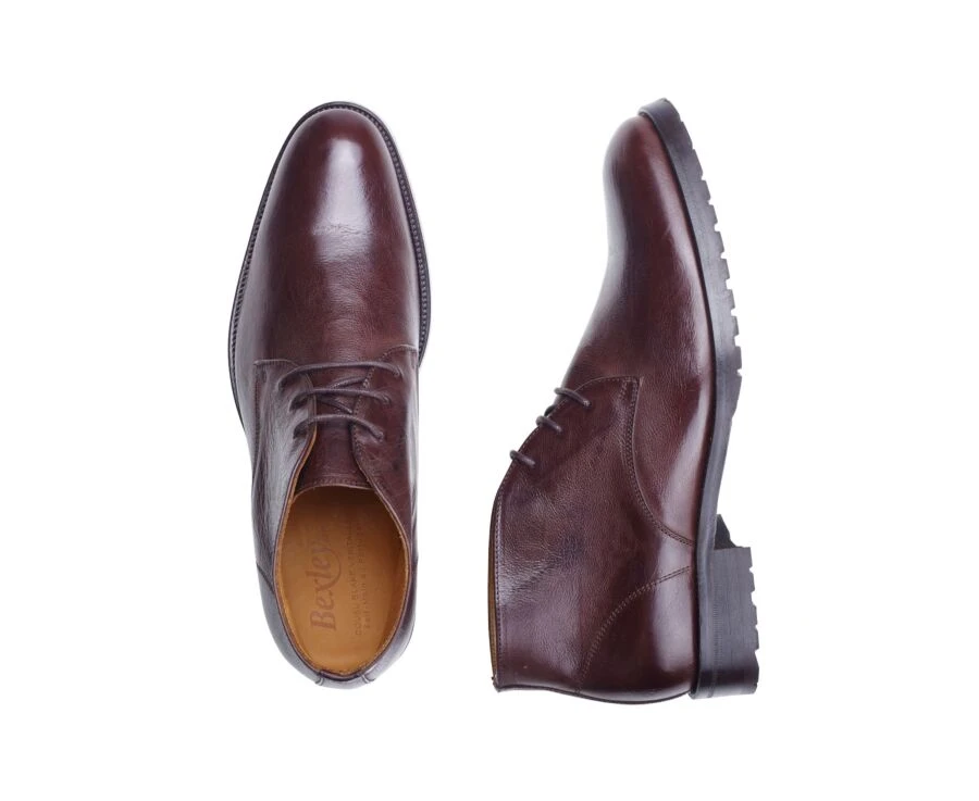 Desert Boots Homme Chocolat Patiné - WARWICK GOMME 5 Desert Boots Homme Chocolat Patiné - WARWICK GOMME – Image 3