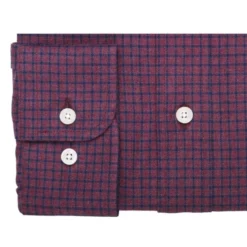 Chemise Flanelle Rouge Sombre à Petits Carreaux Navy - BRODY -Magasin De Bexley 008390bt brody rouge sombre et navy 6