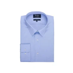 Chemise Bleu Ciel En Coton Double Fil - ALBERT CLASSIC