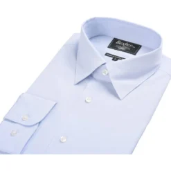 Chemise Bleu Pâle En Coton Double Fil - ALBERT CLASSIC -Magasin De Bexley 0084203s albertclassic bleu pale 7