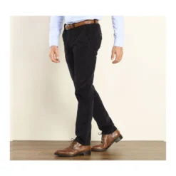Pantalon Chino Velours Côtelé Homme Navy - NORMAN -Magasin De Bexley 0085900w norman navy 2