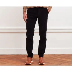 Pantalon Chino Velours Côtelé Homme Noir - NORMAN
