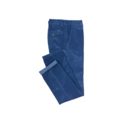 Pantalon Chino Velours Côtelé Homme Bleu Denim - NORMAN -Magasin De Bexley 0085906j norman bleu denim 4