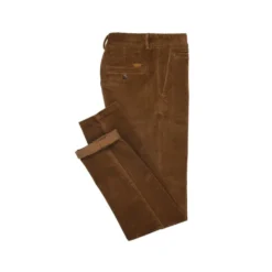 Pantalon Chino Velours Côtelé Homme Camel Foncé - NORMAN -Magasin De Bexley 00859070 norman camel fonce 4