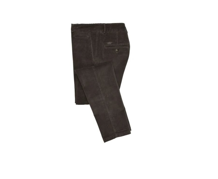 Pantalon Chino Velours Côtelé Homme GrisTaupe - NORMAN 8 Pantalon Chino Velours Côtelé Homme GrisTaupe - NORMAN – Image 6