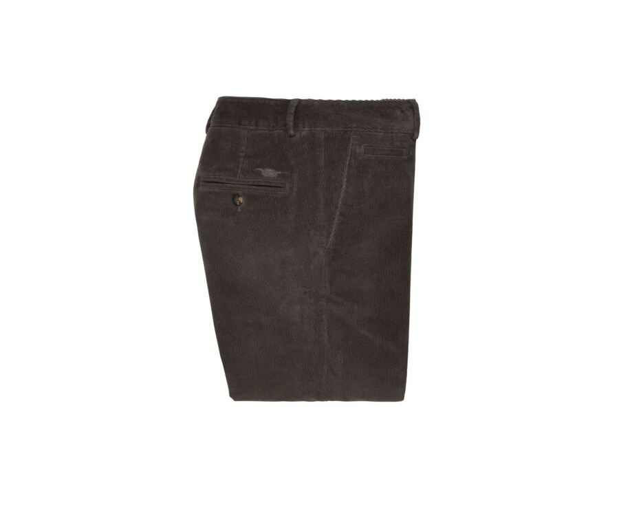 Pantalon Chino Velours Côtelé Homme GrisTaupe - NORMAN 9 Pantalon Chino Velours Côtelé Homme GrisTaupe - NORMAN – Image 7