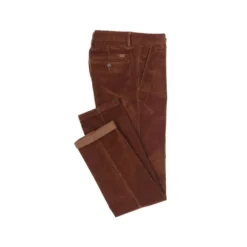 Pantalon Chino Velours Côtelé Homme Caramel Foncé - NORMAN -Magasin De Bexley 008590de norman caramel fonce 4