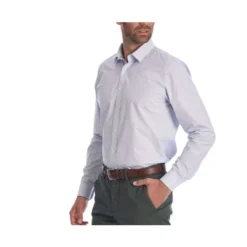 Chemise Blanche Coton Rayures Bleues - CLÉMENT -Magasin De Bexley 0088800a clement bleu et blanc 4