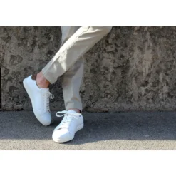 Sneakers Cuir Homme Blanc - INGLEWOOD -Magasin De Bexley 00896002 inglewood blanc 6