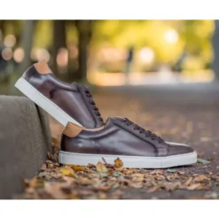 Sneakers Homme Cuir Chocolat Patiné - INGLEWOOD 14 Sneakers Homme Cuir Chocolat Patiné - INGLEWOOD -Magasin De Bexley 0089600a inglewood chocolat patine 7