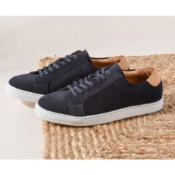 Sneakers Homme Velours Marine - INGLEWOOD -Magasin De Bexley 00896016 inglewood velours marine 6
